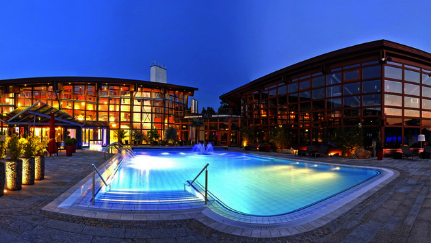 Außenansicht der Obermain Therme.
